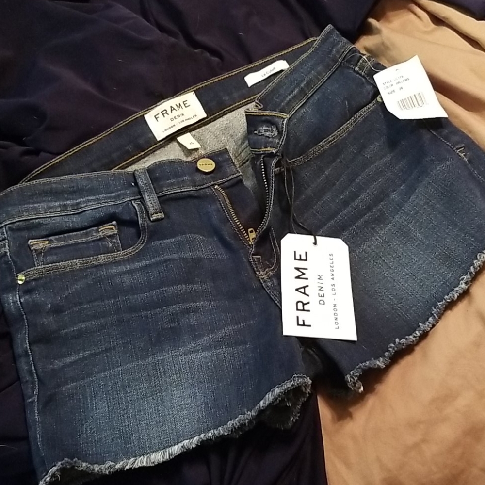Frame Denim Shorts Size 26 NWT